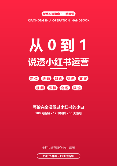 从0到1说透小红书运营 - 电子书封面